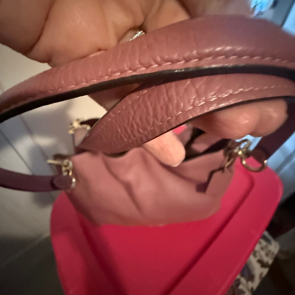 Coach Dusty Rose Leather Shoulder Bag - Picture 4 of 10